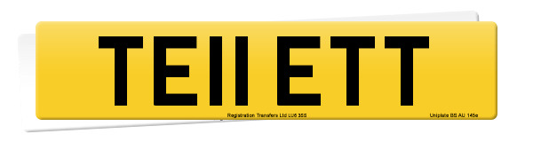 Registration number TE11 ETT